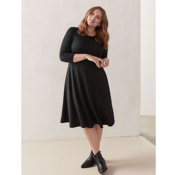 **SOLD** NWT Addition Elle Ribbed Dress X - Picture 1 of 4